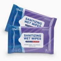 Wholesale Alcohol-free wet antibacterial wipe 20 ct portable home steilization wet wipes