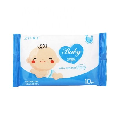 In Stock Private Label Coconut Wipes  All Non woven Baby Cleaning Disposable Non-woven Fabric Baby Wipes Biodegradable Wet Wipes