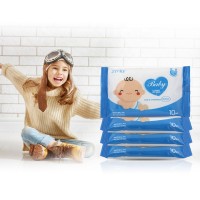 ZIVIA 10 PCS Cotton Soft Baby Wet Wipes