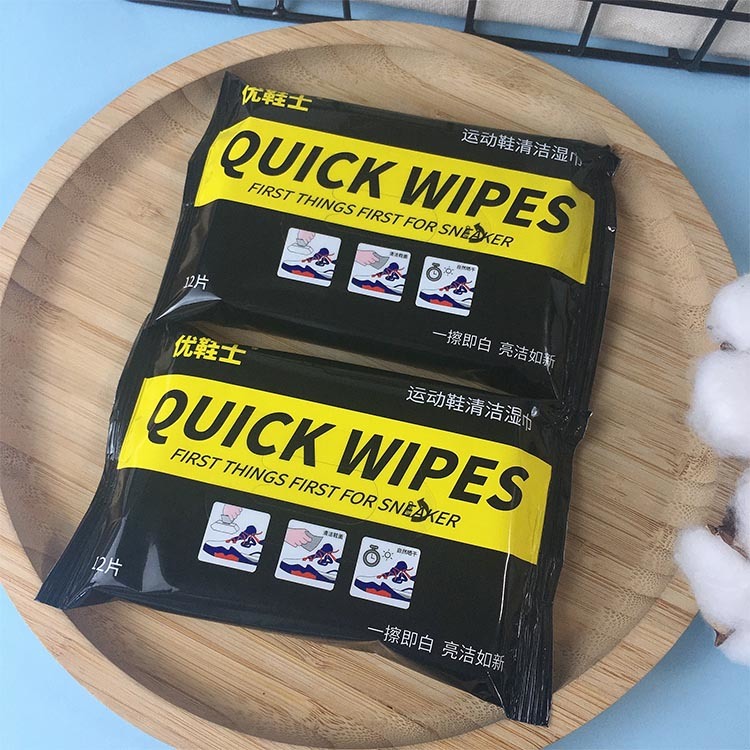 Custom Private Label Portable Cleaning Wet Wipes Towel for White Shoes